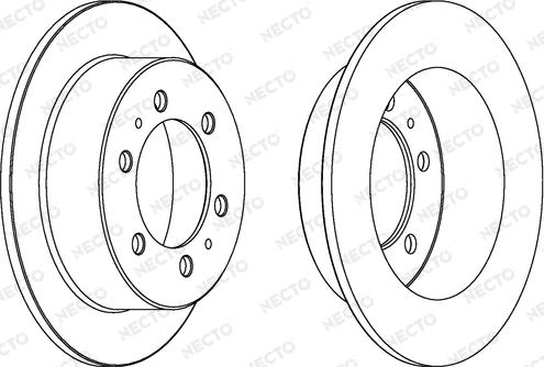 Necto WN1361 - Тормозной диск autospares.lv