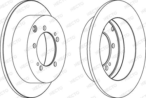 Necto WN1368 - Тормозной диск autospares.lv