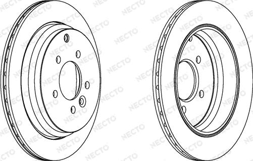 Necto WN1384 - Тормозной диск autospares.lv