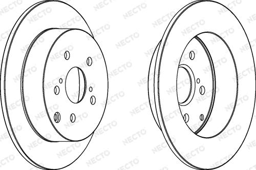 Necto WN1374 - Тормозной диск autospares.lv