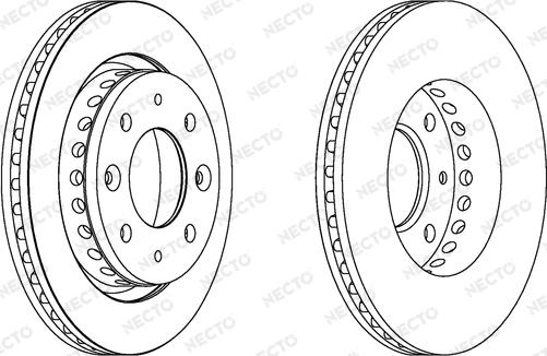 Necto WN1373 - Тормозной диск autospares.lv