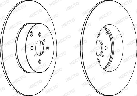 Necto WN1372 - Тормозной диск autospares.lv