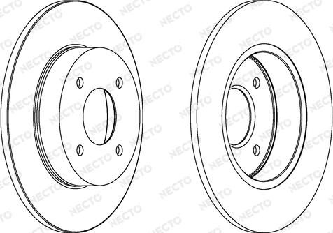 Necto WN1252 - Тормозной диск autospares.lv