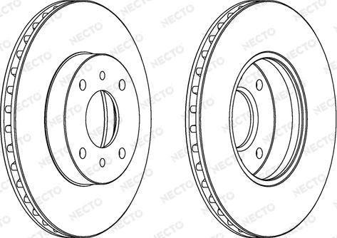 Necto WN1205 - Тормозной диск autospares.lv