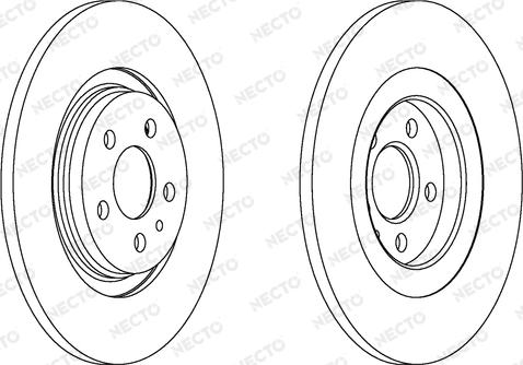 Necto WN1203 - Тормозной диск autospares.lv