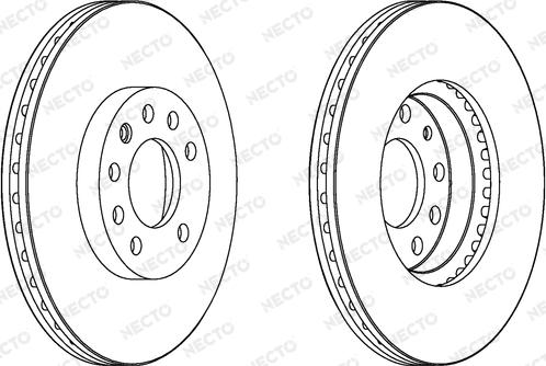 Necto WN1218 - Тормозной диск autospares.lv