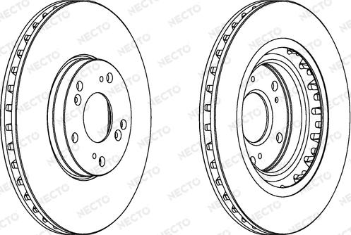 Necto WN1280 - Тормозной диск autospares.lv