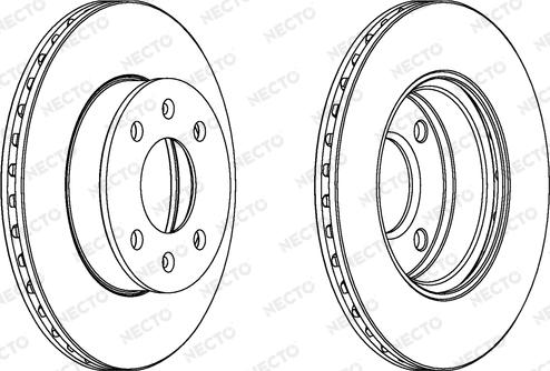 Necto WN1281 - Тормозной диск autospares.lv