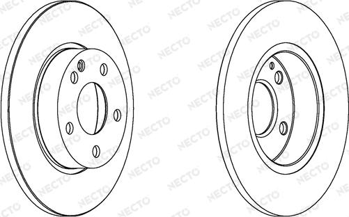 Necto WN1237 - Тормозной диск autospares.lv