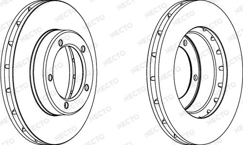 Necto WN1229 - Тормозной диск autospares.lv