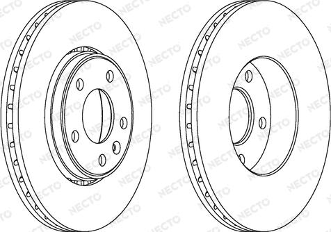 Necto WN1225 - Тормозной диск autospares.lv