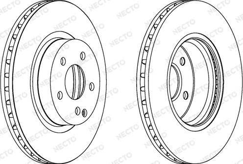 Necto WN1279 - Тормозной диск autospares.lv
