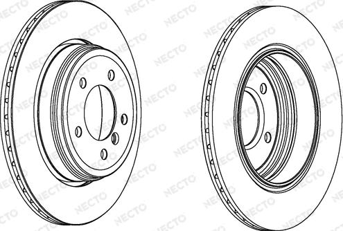 Necto WN1277 - Тормозной диск autospares.lv