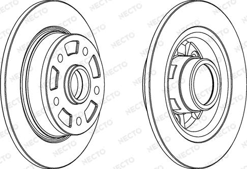 Necto WN855 - Тормозной диск autospares.lv