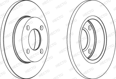 Necto WN356 - Тормозной диск autospares.lv