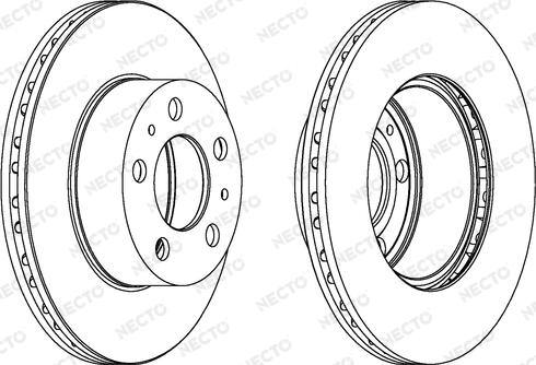 Necto WN351 - Тормозной диск autospares.lv