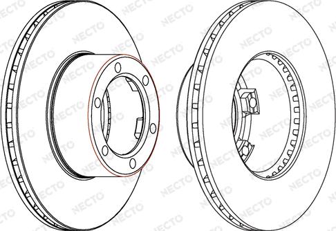 Necto WN306 - Тормозной диск autospares.lv