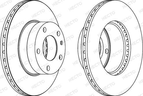 Necto WN337 - Тормозной диск autospares.lv