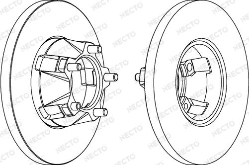 Necto WN245 - Тормозной диск autospares.lv