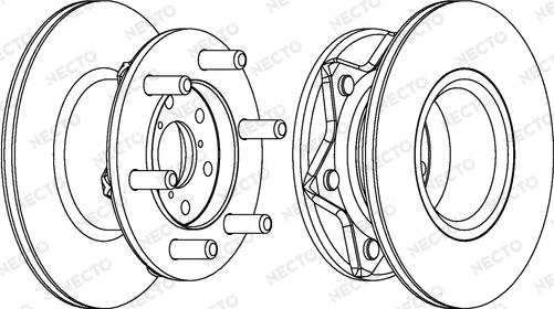 Necto WN267 - Тормозной диск autospares.lv