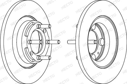 Necto WN282 - Тормозной диск autospares.lv