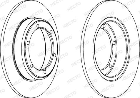 Necto WN234 - Тормозной диск autospares.lv