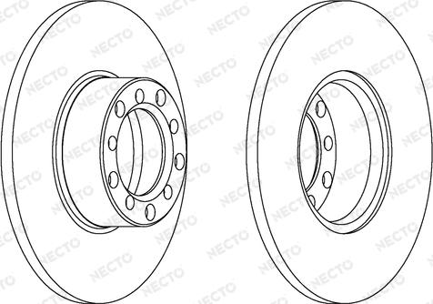 Necto WN238 - Тормозной диск autospares.lv