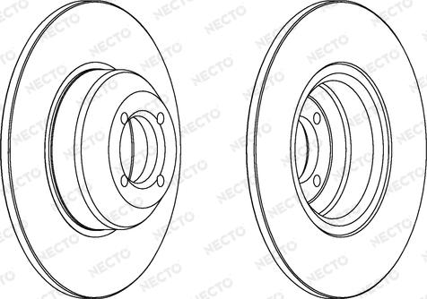 Necto WN221 - Тормозной диск autospares.lv