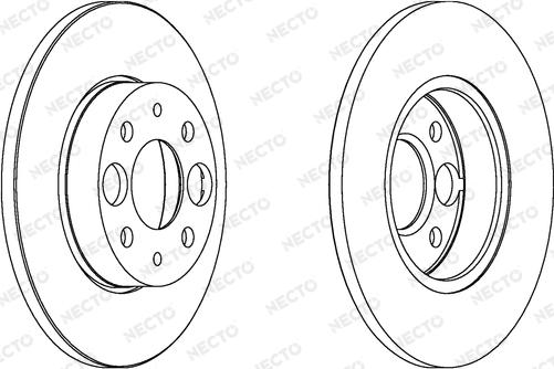 Necto WN758 - Тормозной диск autospares.lv