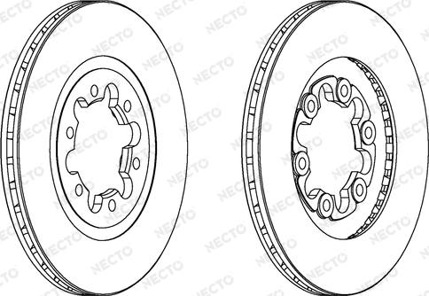 Ferodo DDF608-1 - Тормозной диск autospares.lv