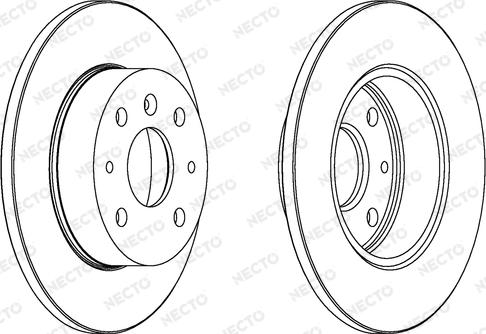Necto WN781 - Тормозной диск autospares.lv