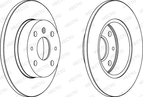 Necto WN782 - Тормозной диск autospares.lv