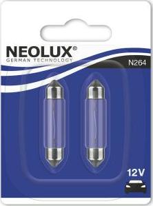 NEOLUX® N264-02B - Лампа накаливания, фонарь освещения номерного знака autospares.lv