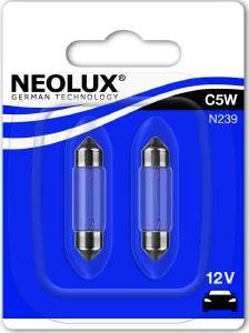 NEOLUX® N239-02B - Лампа накаливания, фонарь освещения номерного знака autospares.lv