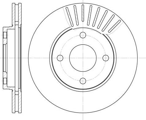 NEW BLOX NB016860V04F - Тормозной диск autospares.lv