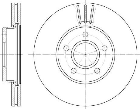 NEW BLOX NB018210V05F - Тормозной диск autospares.lv