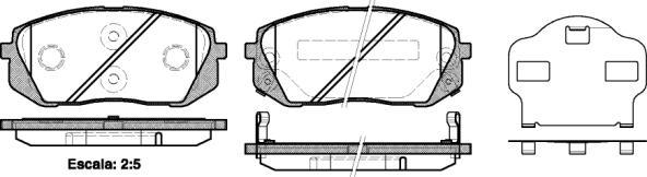 RAFSON 2BP106B - Тормозные колодки, дисковые, комплект autospares.lv