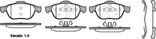 NEW BLOX NB24536S02 - Тормозные колодки, дисковые, комплект autospares.lv