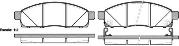 NEW BLOX NB25087V02 - Тормозные колодки, дисковые, комплект autospares.lv