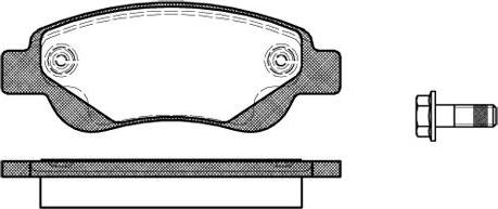 RHIAG 67718 - Тормозные колодки, дисковые, комплект autospares.lv