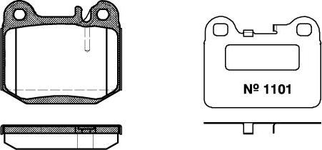 NEW BLOX NB23157S03 - Тормозные колодки, дисковые, комплект autospares.lv