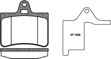 NEW BLOX NB23305N00 - Тормозные колодки, дисковые, комплект autospares.lv