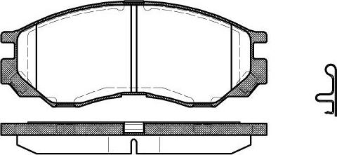 Wagner WBP23290A-D - Тормозные колодки, дисковые, комплект autospares.lv