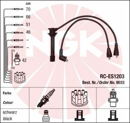 NGK 9033 - Комплект проводов зажигания autospares.lv