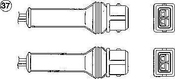 NGK 90283 - Лямбда-зонд, датчик кислорода autospares.lv