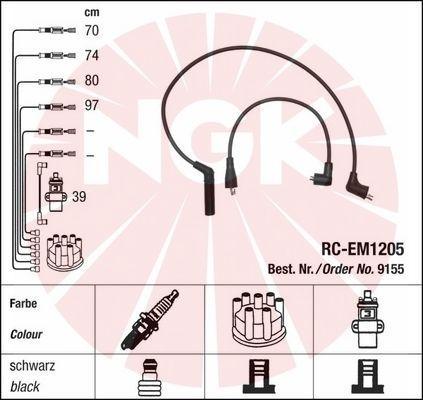 NGK 9155 - Комплект проводов зажигания autospares.lv