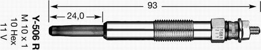 NGK 4409 - Свеча накаливания autospares.lv