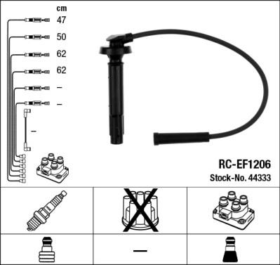 NGK 44333 - Комплект проводов зажигания autospares.lv