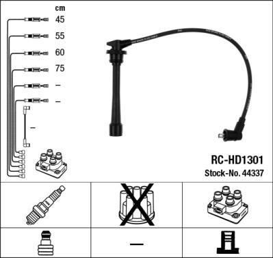 NGK 44337 - Комплект проводов зажигания autospares.lv