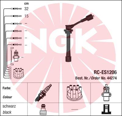 NGK 44274 - Комплект проводов зажигания autospares.lv